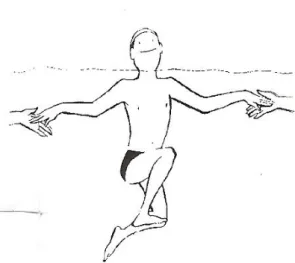 Figura 5 – apoio na formação em grupo com os braços estendidos. 