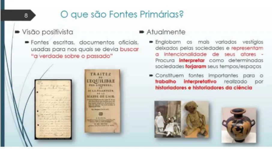 Figura 18 – Slide 8 – Fontes Primárias 