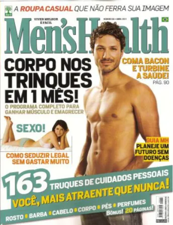 Figura 6:  Capa da revista brasileira Men’s Health de abril de 2011