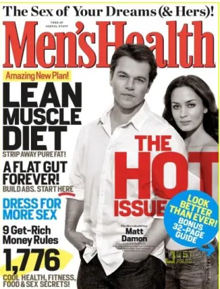 Figura 10: Capa da  revista americana Men’s Health de março de 2011