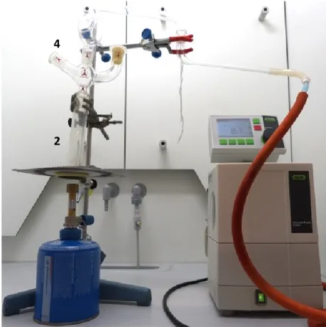 Figure 9: Simulation of the conditions of smoke synthetic cannabinoids - Combustion method