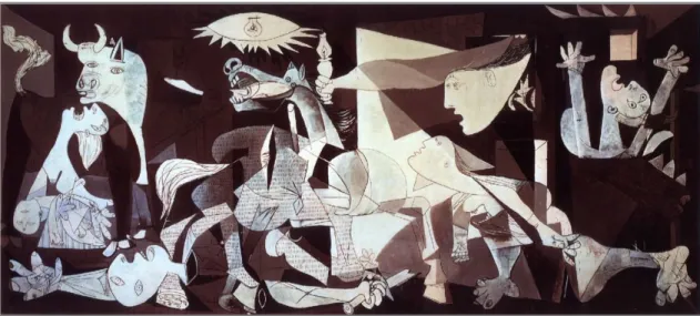 Figura  2.  Picasso,  Pablo.  Guernica.  1937.  Óleo  sobre  tela.  Museu  do  Prado,  Madri,  Espanha