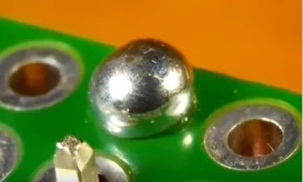 Figure 10 Excess solder accumulation [4] 