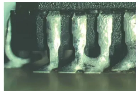 Figure 12 Bridging on connector pads [4]. 