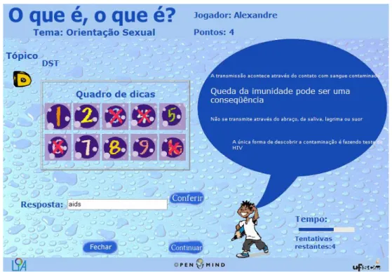 Figura 2.3. Instância do sistema de coautoria O que é, o que é? para o ensino do tema Orientação  Sexual 