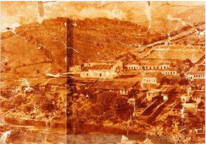 Figura 3 – A antiga paisagem e seu primeiro templo: a Igreja do Rosário  