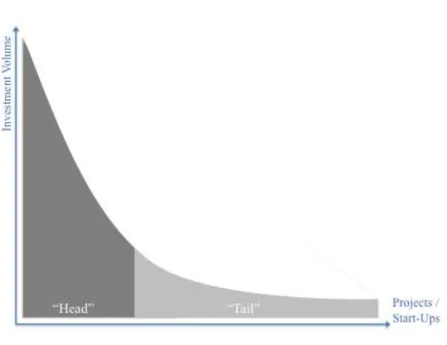 Figure 2: Equity Crowdfunding for the Long Tail (adapted from Blohm et al., 2013) 