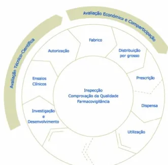 Figura 1. Circuito do Medicamento. Retirado de: (INFARMED, 2008) 