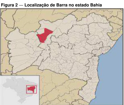 Figura 2 ―  Localização de Barra no estado Bahia  