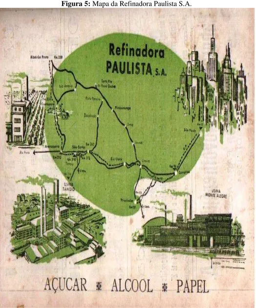 Figura 5: Mapa da Refinadora Paulista S.A. 
