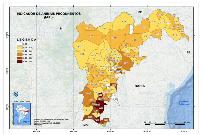 Figura 3.17. Indicador de Animais Peçonhentos Padronizados  Fonte: Elaboração própria 