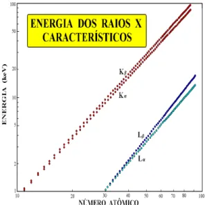 Figura 4 - Notação de Siegbahn para as transições eletrônicas, na produção dos  raios X característicos de um elemento qualquer