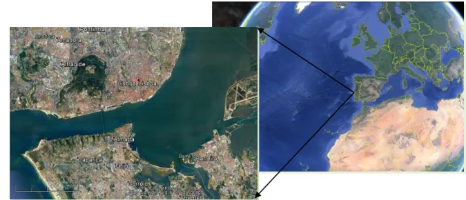 Figura 7 - Localização geográfica de Lisboa 