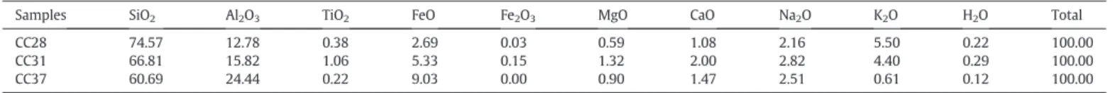 Fig. 9.P–T pseudosection calculated using the bulk composition from sample CC28 (assemblage 1)