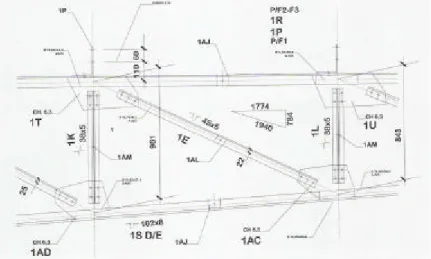 Figura 2.9  - Detalhe elevação marquise metálica: projeto de fabricação. 