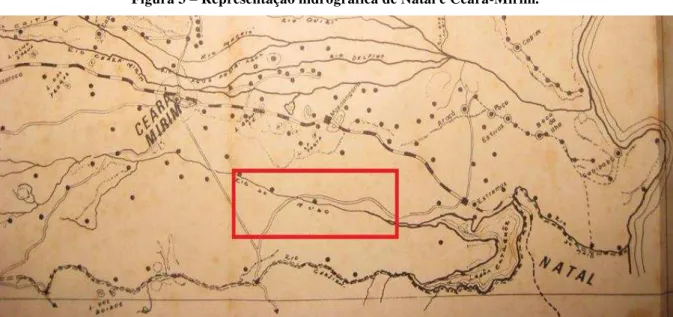 Figura 3  – Representação hidrográfica de Natal e Ceará-Mirim.