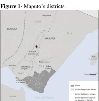 Figure 1-  Maputo’s districts. 