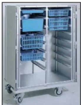 Figure 1  – Central warehouse. Source: HSM. Figure 2  – Distribution cars. Source: HSM.