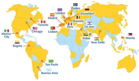 Figure 5.11 - Altitude Software office Locations. 