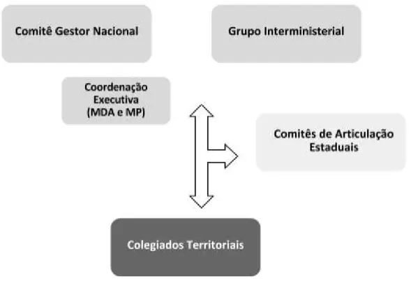 Figura 8  – Estrutura de gestão do PTC, a partir de 2011 