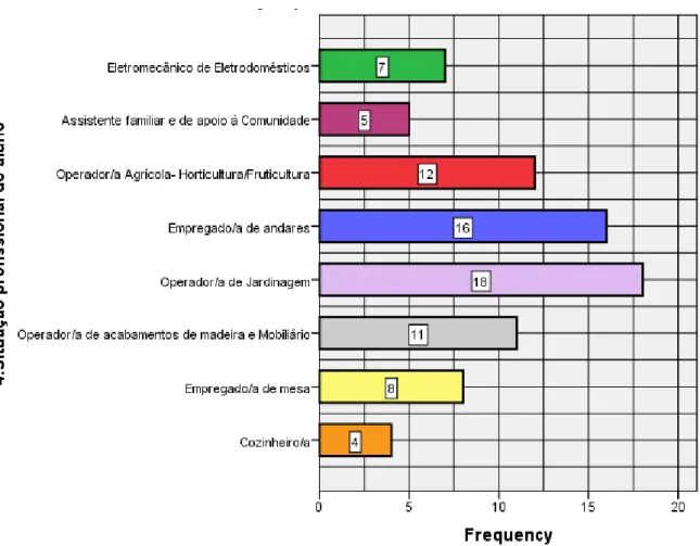 Gráfico 4: Curso profissional que frequenta