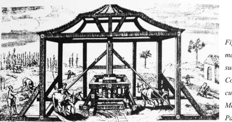 Fig.  2.1  Esquisse  de  la  maison du trapiche (moulin à  sucre) .  Source  : El ingenio