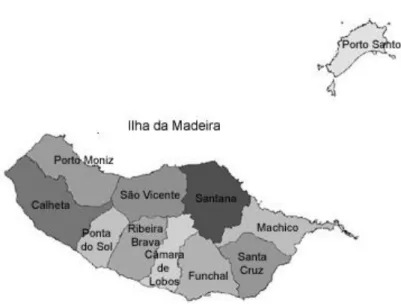 Figura 8: Mapa dos Municípios que compõem a RAM. 