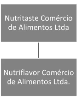 Figura 3 – Organograma da estrutura do Grupo Nutritaste no momento de sua constituição