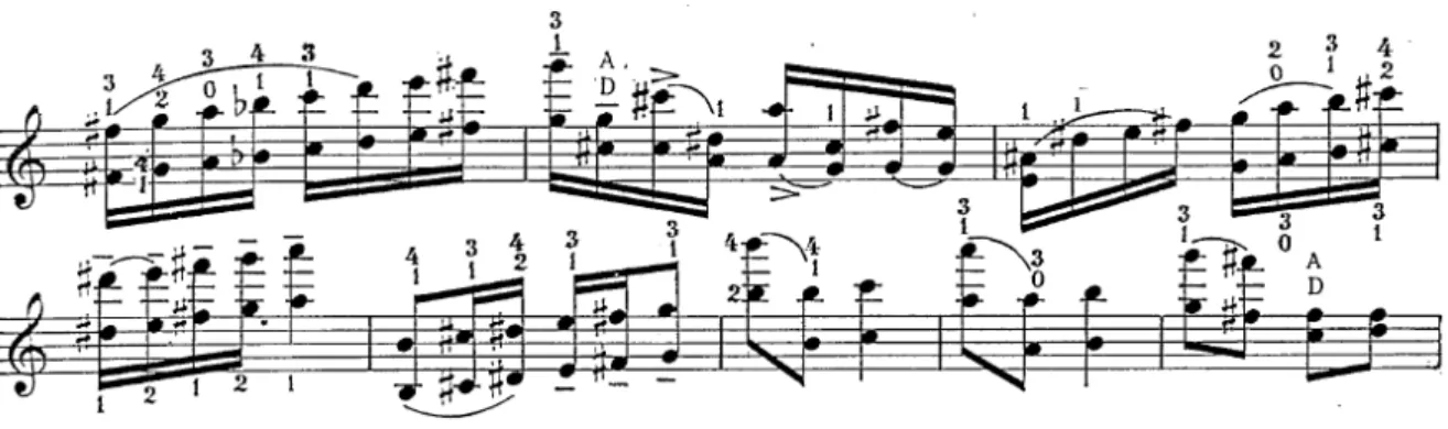Figure 11. Étude Octave, bars 53 to 60 