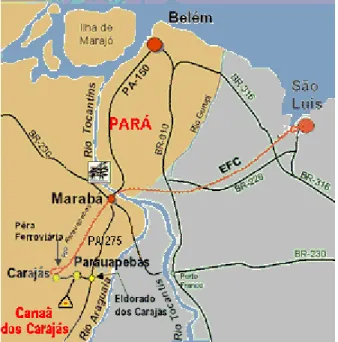Figura 3: Localização de Canaã dos Carajás.  Fonte: 