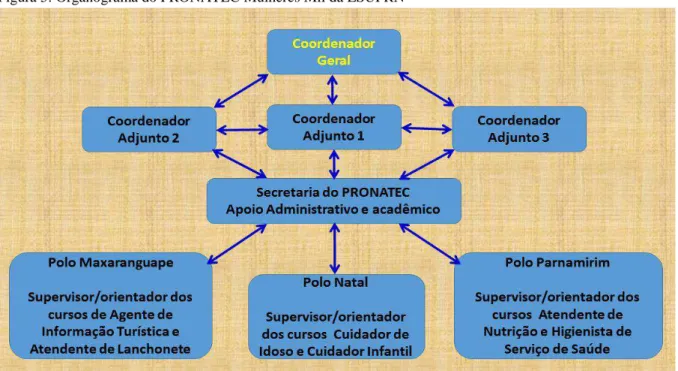 Figura 5: Organograma do PRONATEC Mulheres Mil da ESUFRN