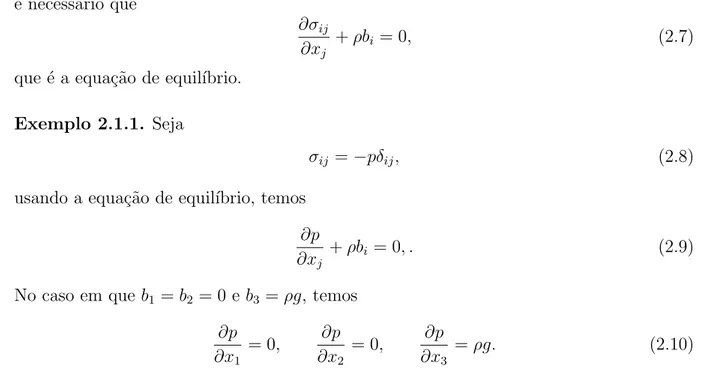 Figura 2.1: Vetor de tens˜ao t n ˆ em um ponto P (x,y,z) do elemento do plano ∆S com vetor normal ˆ n.