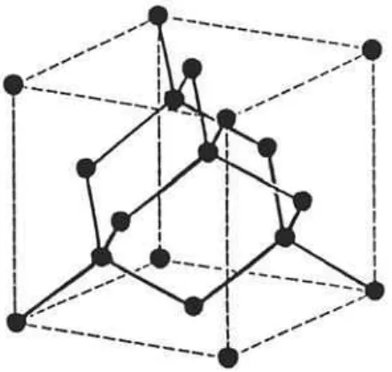 Figura 3.2: Célula unitária do diamante. Figura extraída da referência [9].