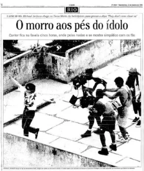 Figura 35: Reportagem publicada pelo jornal O Globo em 2 de fevereiro de 1996.