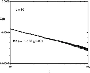 FIG. 4. Time correlation of the total magnetization for samples