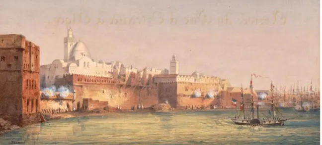 Figure 2.20 : La muraille d'Alger et ses bastions  Souce  : https://www.mucem.org/en/node/2183 