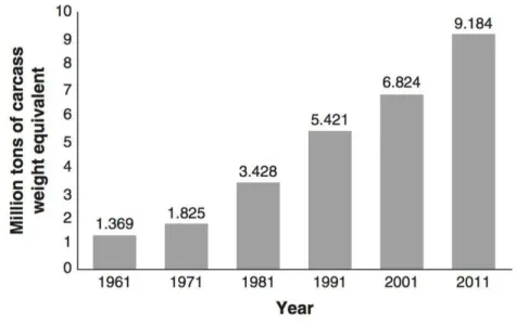 Figure 1: Evolution of Brazilian Beef Production 
