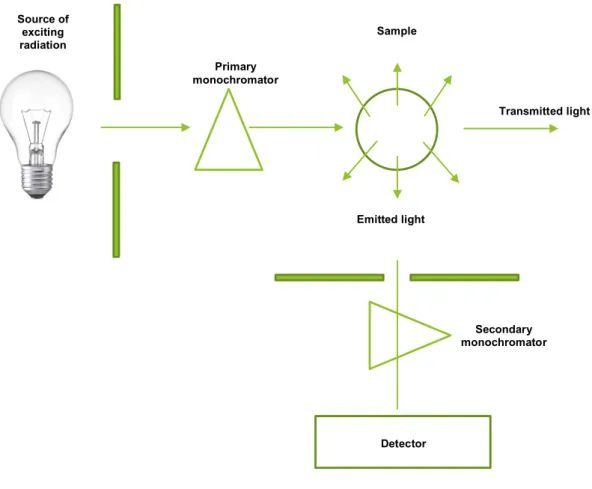 Figure 1.7. Fluorimeter design (adapted from (14)) 