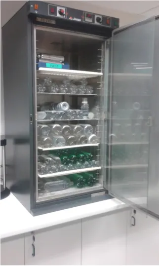 Figure 21 – Oven where the bottles are placed to be measured twice a week. 