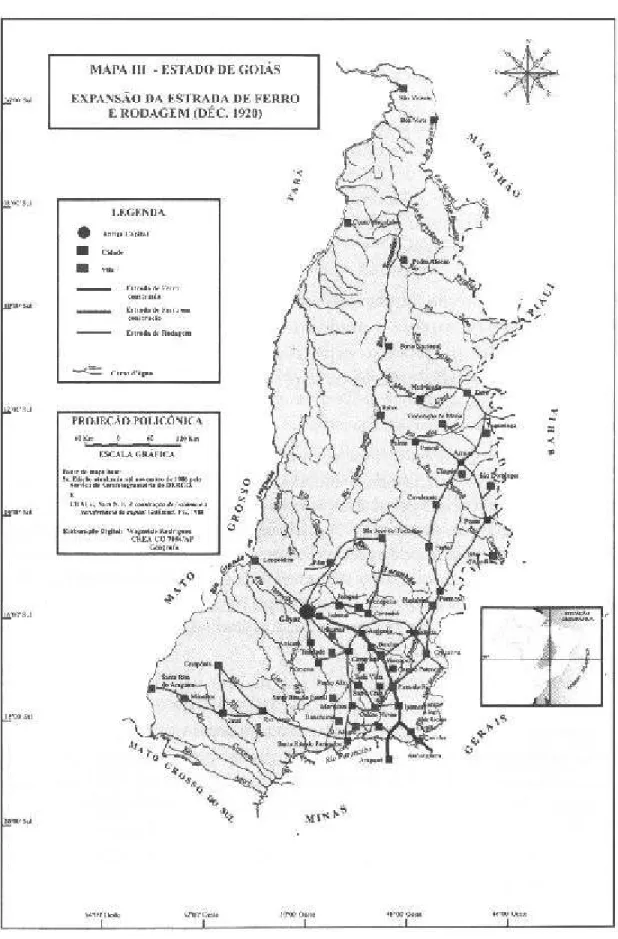 Figura 10 – Expansão da Estrada de Ferro e Rodagem (dec. 1920) 