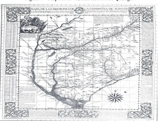 Figura 4 – Mapa de 1749, atribuído a José Quiroga 
