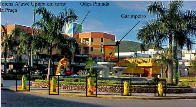 FOTO 01: Praça dos Garimpeiros no centro de Barra do Garças. Foto Arquivo CEFAPRO (2003)