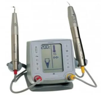 Fig. 6 – Unidade de aquecimento Elements® para injecção e compactação de GP.  (Adaptado de: Hargreaves, K.M., Cohen, S