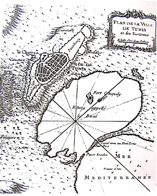 Figure 2-1: Le Plan de la ville de Tunis et ses environs  