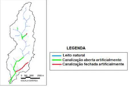 Figura 4.3. Esquema da situação do leito do Córrego do Barbado  Fonte: Adaptado de (CUIABÁ, 2009) 
