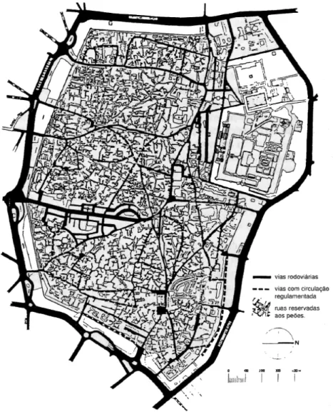 Figura 2.7 – Cidade de Lahore no Paquistão e a cidadela que domina a cidade (Pelletier, 1997)