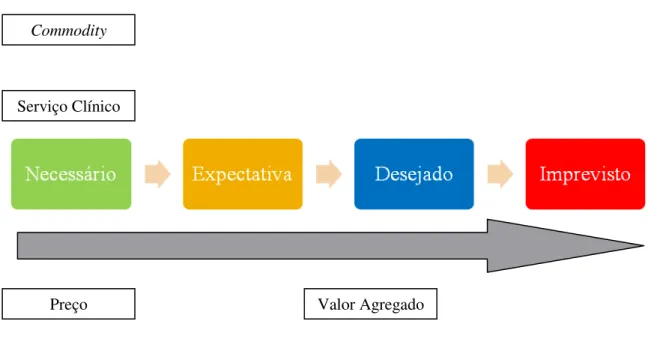 Figura 7-Esquema de Criação de Valor a um Serviço  (Adaptado de Caproni 2015) 
