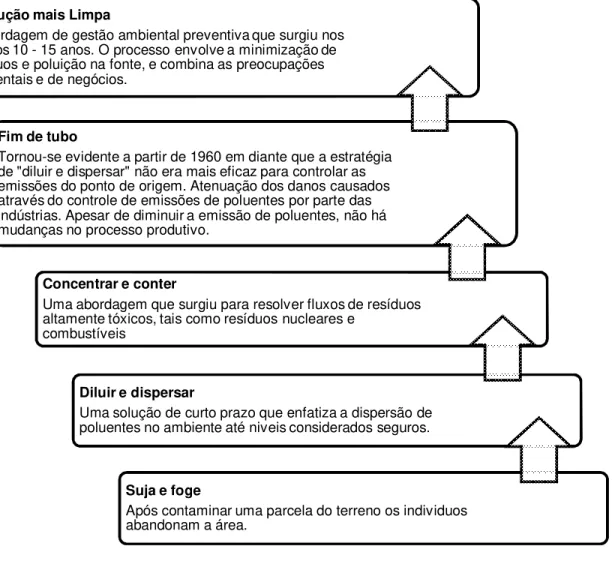 Figura 1: História e evolução da Produção mais Limpa (adaptado de HILSON, 2003) 