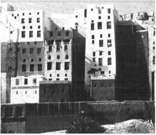 Figura 1- Torres de terra da cidade de Shibam  Fonte: LEWCOCK, 1987. 