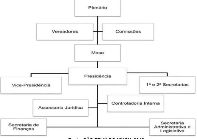 Figura 3 - Organograma de Câmara Municipal de São Felix do Xingu  – PA 